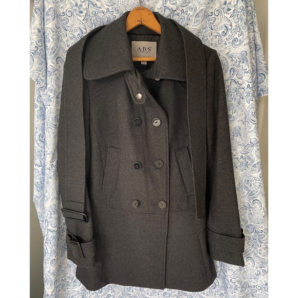 A.B.S. ABS SILVER LABEL wool Pea Coat.